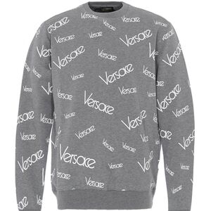 Versace Logo Lettering Crewneck Sweatshirt